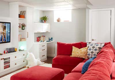  Preppy Living Room. Ditmas Park Victorian Craftsman Bungalow by Keita Turner Design.