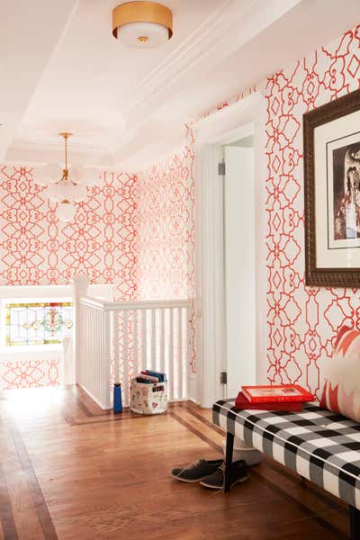  Arts and Crafts Family Home Entry and Hall. Ditmas Park Victorian Craftsman Bungalow by Keita Turner Design.