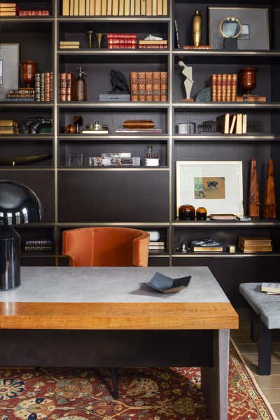 Contemporary Office and Study. Forest Hill Century Home by Elizabeth Metcalfe Interiors.