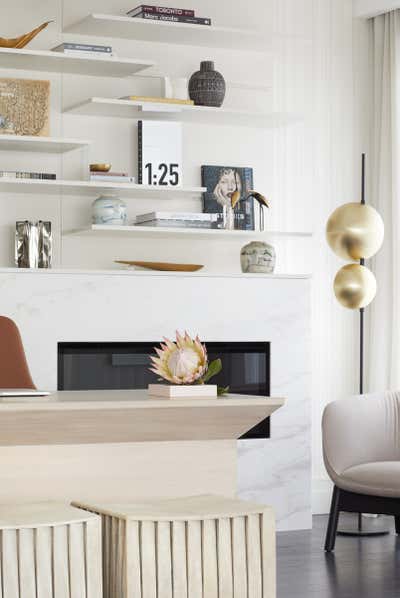  Modern Apartment Office and Study. Bay St. Modern Condo by Elizabeth Metcalfe Design.