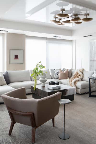  Modern Apartment Living Room. Lakeview Penthouse by Elizabeth Metcalfe Design.