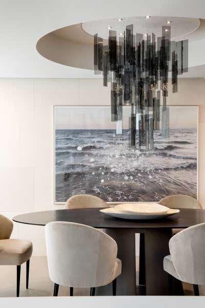  Modern Apartment Dining Room. Lakeview Penthouse by Elizabeth Metcalfe Design.