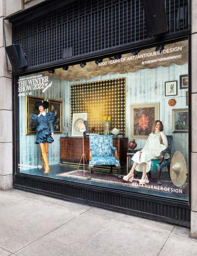  Art Nouveau Retail Living Room. The Winter Show 2022, A Window Display by Keita Turner Design.