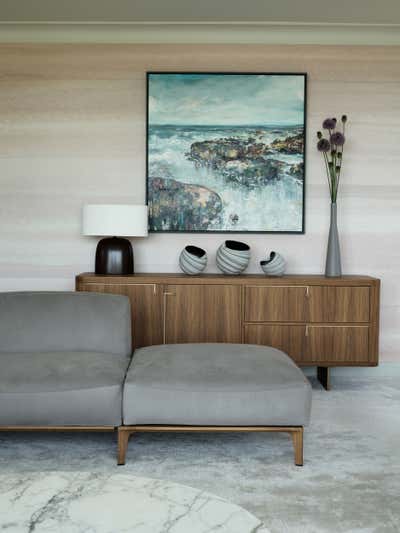 Modern Living Room. Holiday Home in Devon by O&A Design Ltd.
