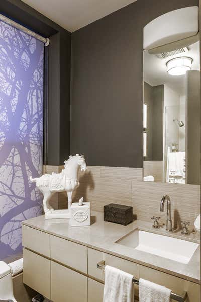  Eclectic Family Home Bathroom. Gramercy by Lucinda Loya Interiors.