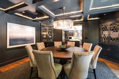 Mid-Century Modern Family Home Meeting Room. Benedict Canyon by David Brian Sanders Interiors.