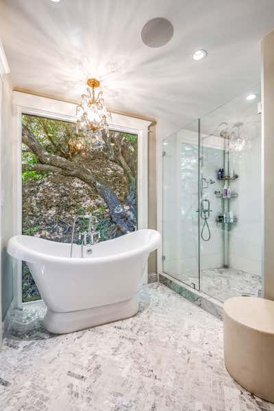  Modern Family Home Bathroom. Benedict Canyon by David Brian Sanders Interiors.