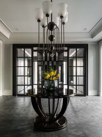  Traditional Art Deco Country House Entry and Hall. Modern Constructivism by O&A Design Ltd.
