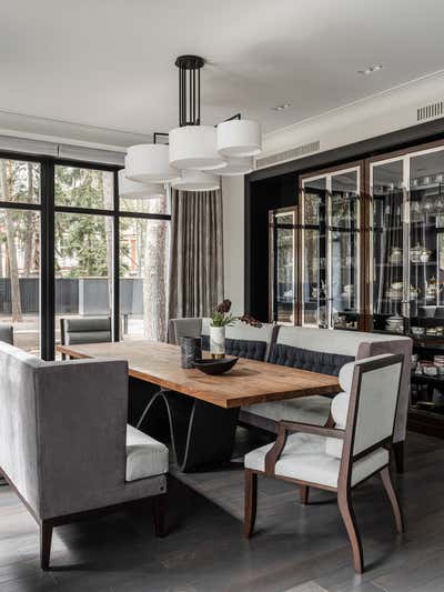  Art Deco Dining Room. Modern Constructivism by O&A Design Ltd.