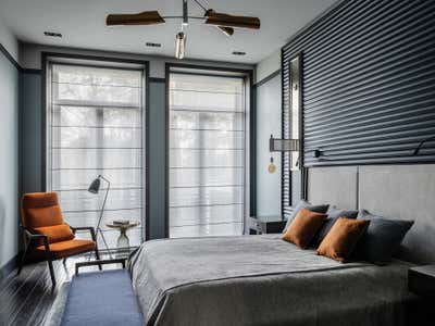  Organic Art Deco Country House Bedroom. Modern Constructivism by O&A Design Ltd.
