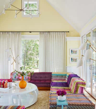  Maximalist Living Room. Colorful Lakeside Retreat by Amy Kartheiser Design.