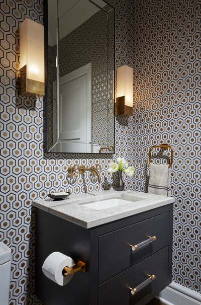  Traditional Family Home Bathroom. Classic Meets Contemporary by Amy Kartheiser Design.