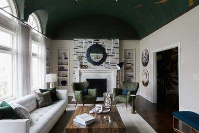  Maximalist Transitional Living Room. 1920s San Francisco Home by Jeff Schlarb Design Studio.