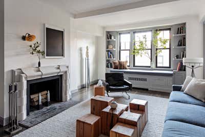  Transitional Apartment Living Room. West Village Pre-War by Gramercy Design.