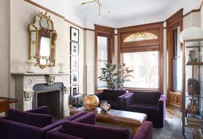 Art Deco Regency Family Home Living Room. Lincoln Park Revived by Studio 6F.