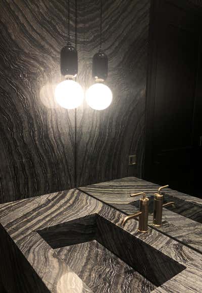  Art Deco Maximalist Bathroom. THE MODERN CLASSIC  by Nebras Aljoaib Design.