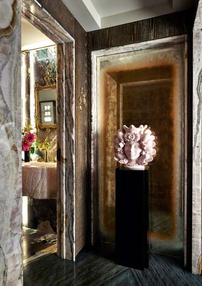  Maximalist Entry and Hall. Designer's Own Home by Wesley Moon Inc..