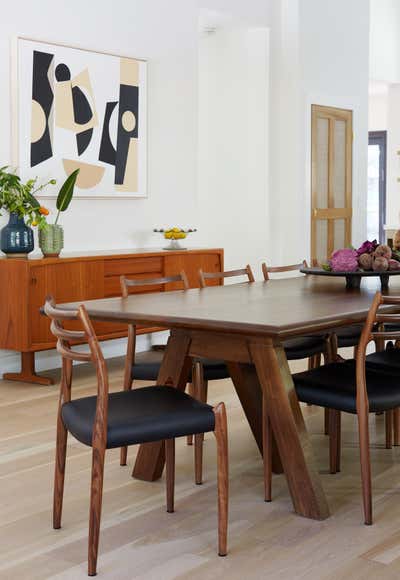  Mediterranean Scandinavian Family Home Dining Room. Rocomare by Veneer Designs.