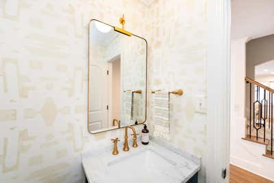  Beach Style Bohemian Bathroom. Foxcroft Remodel  by Nicole Scalabrino Interiors, LLC.