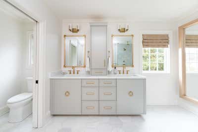  Coastal Family Home Bathroom. Foxcroft Remodel  by Nicole Scalabrino Interiors, LLC.