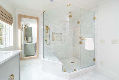  Bohemian Family Home Bathroom. Foxcroft Remodel  by Nicole Scalabrino Interiors, LLC.