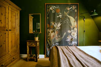  Maximalist Bachelor Pad Bedroom. Tiny guest bedroom by CreateR Interior Design.