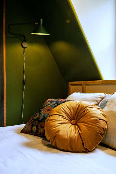  Maximalist Bedroom. Tiny guest bedroom by CreateR Interior Design.