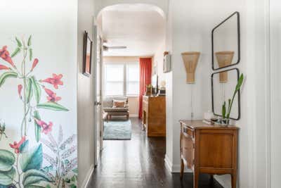 Eclectic Apartment Entry and Hall. ARTESIAN by Sarah Montgomery Interiors.