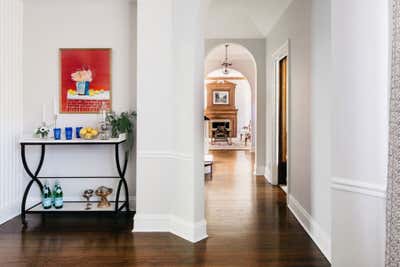 Transitional Victorian Family Home Entry and Hall. KENILWORTH HISTORIC HOME by Sarah Montgomery Interiors.