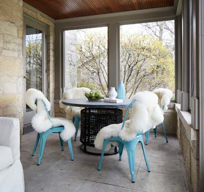 Contemporary Patio and Deck. Historic Home in Wilmette by Amy Kartheiser Design.