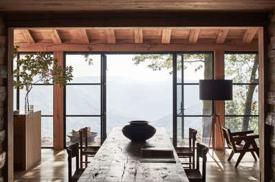  Mid-Century Modern Dining Room. Above the River Gorge by Betsy Brown Inc.