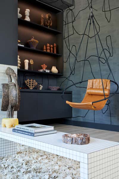  Modern Eclectic Bachelor Pad Lobby and Reception. The Fun House by Argyle Design.