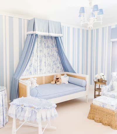  Transitional Family Home Children's Room. Baby Jackson Nursery  by London Interiors.