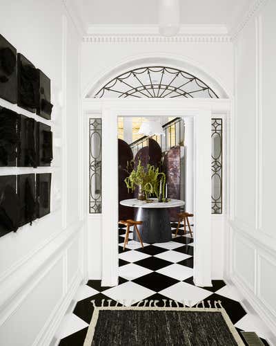  Transitional Apartment Entry and Hall. Adler on the Park Showcase House by Studio Gild.