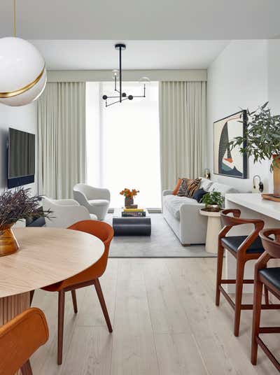  Mid-Century Modern Apartment Living Room. West Village II by Tina Ramchandani Creative LLC.