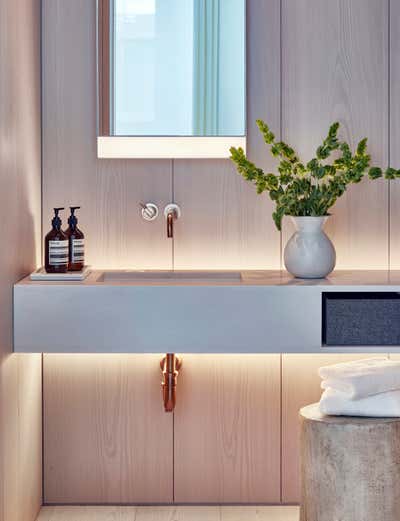  Scandinavian Modern Apartment Bathroom. West Village II by Tina Ramchandani Creative LLC.