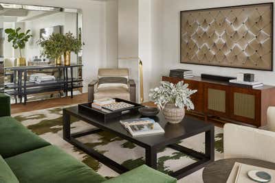  Eclectic Minimalist Apartment Living Room. Central Park West by Tina Ramchandani Creative LLC.