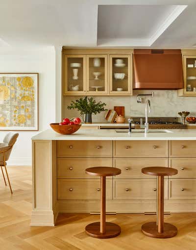  Mid-Century Modern Contemporary Apartment Kitchen. Central Park West by Tina Ramchandani Creative LLC.