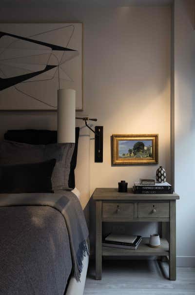  Contemporary Eclectic Apartment Bedroom. Sotheby by Tina Ramchandani Creative LLC.