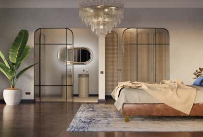  Mid-Century Modern French Bedroom. Sophisticated Bedroom by Hest Interiors.
