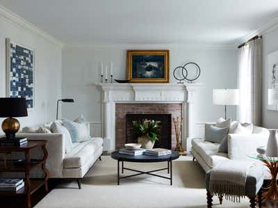  Traditional Family Home Living Room. Club by Barrett Oswald Designs LLC.