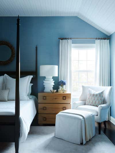  British Colonial Family Home Bedroom. Club by Barrett Oswald Designs LLC.