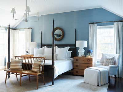  British Colonial Family Home Bedroom. Club by Barrett Oswald Designs LLC.