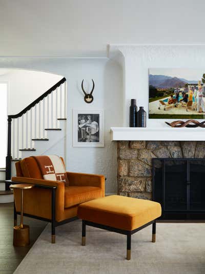  Mid-Century Modern Family Home Living Room. Knollwood by Barrett Oswald Designs LLC.