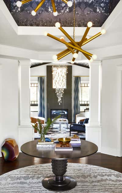 Art Deco Entry and Hall. Wine Country Home by Jeff Schlarb Design Studio.