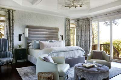  Craftsman Hollywood Regency Family Home Bedroom. Wine Country Home by Jeff Schlarb Design Studio.