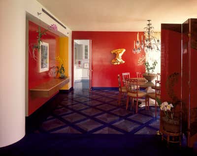  Transitional Dining Room. Miami art collector by Dana Nicholson Studio Inc..
