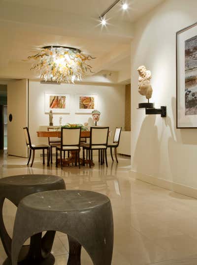  Transitional Dining Room. Next to the Modern Museum by Dana Nicholson Studio Inc..