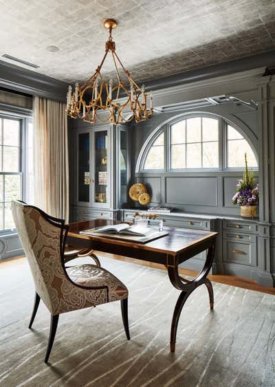  Maximalist Traditional Family Home Office and Study. Kingsway by Alexandra Naranjo Designs.