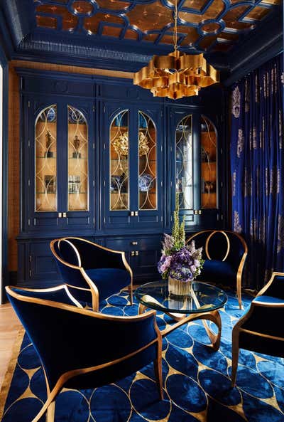  Maximalist Hollywood Regency Living Room. Kingsway by Alexandra Naranjo Designs.
